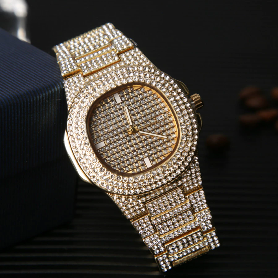 Men's Diamond Wrist Watch