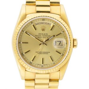 Rolex 18238 Day-Date 18k Yellow Gold Presidential Watch