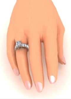 9.50 Carats Pear & Baguette Engagement Diamond Ring - Image 5