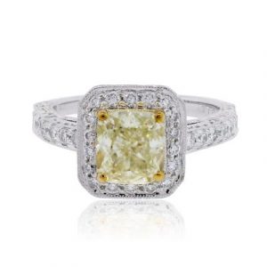 Platinum 2.74ctw Diamond Engagement Ring