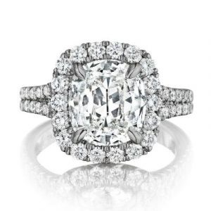 Henri Daussi AMDS076 4.26ct Diamond Engagement Ring