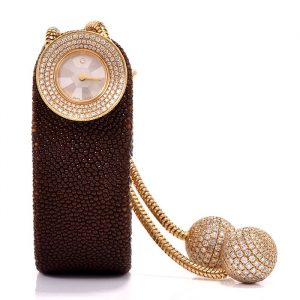 VAN CLEEF & ARPELS Ludo Pampille Diamond Lady's VCA 18k Gold Watch